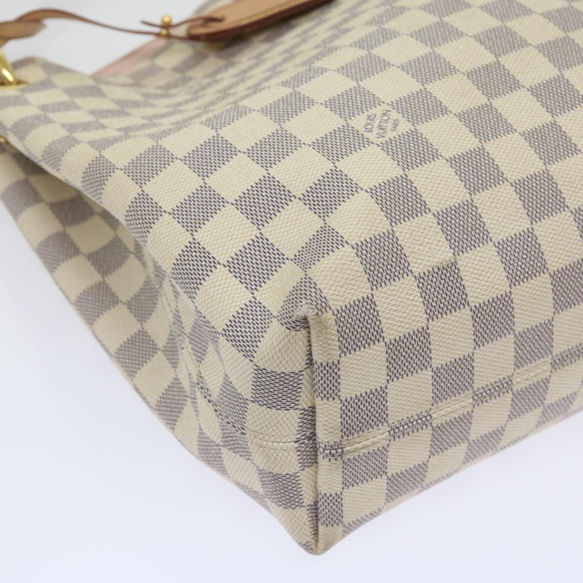 LOUIS VUITTON Damier Azur Graceful MM Shoulder Bag N42233 LV Auth 64995