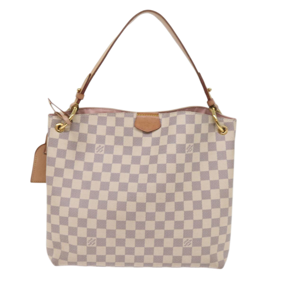 LOUIS VUITTON Damier Azur Graceful MM Shoulder Bag N42233 LV Auth 64995