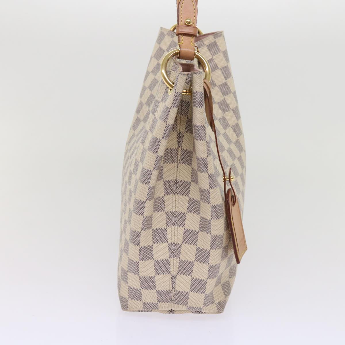 LOUIS VUITTON Damier Azur Graceful MM Shoulder Bag N42233 LV Auth 64995