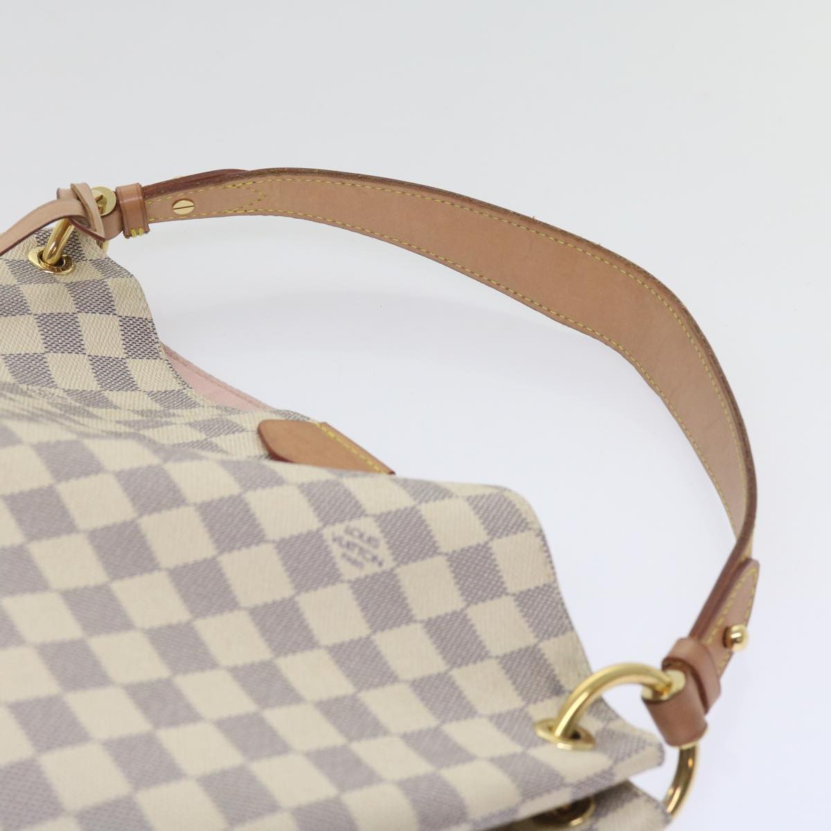 LOUIS VUITTON Damier Azur Graceful MM Shoulder Bag N42233 LV Auth 64995