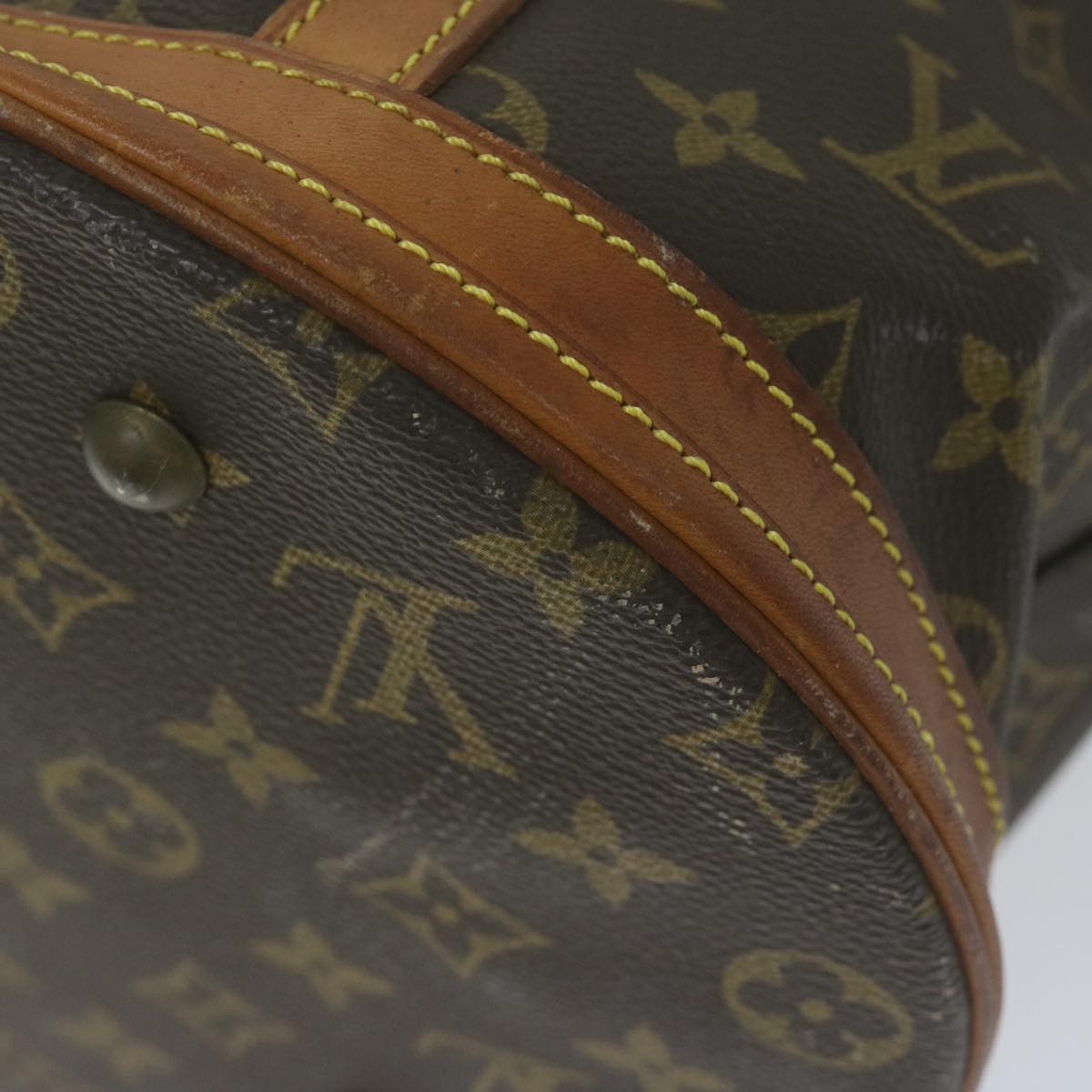 LOUIS VUITTON Monogram Bucket GM Shoulder Bag M42236 LV Auth 64998