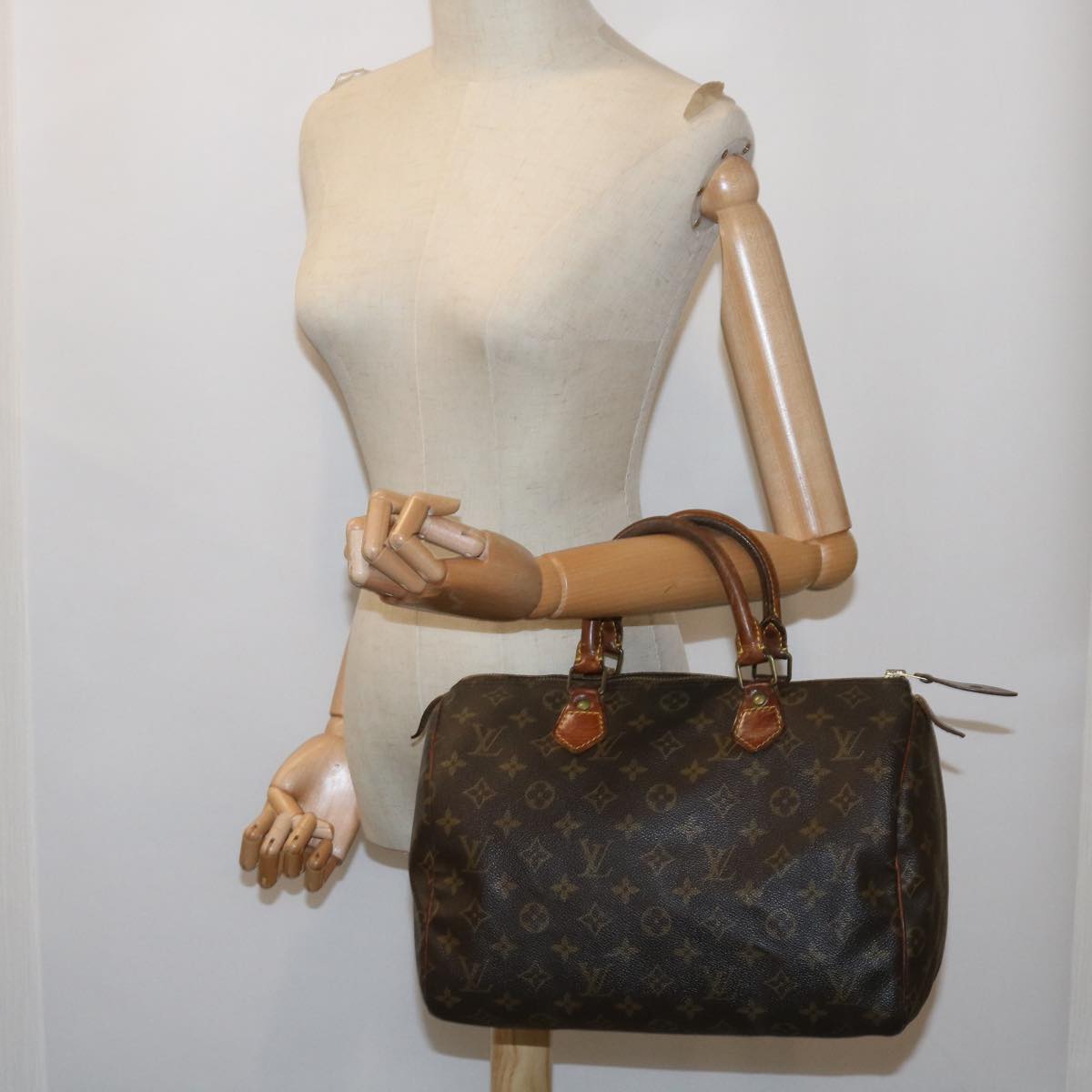 LOUIS VUITTON Monogram Speedy 30 Hand Bag M41526 LV Auth 65002