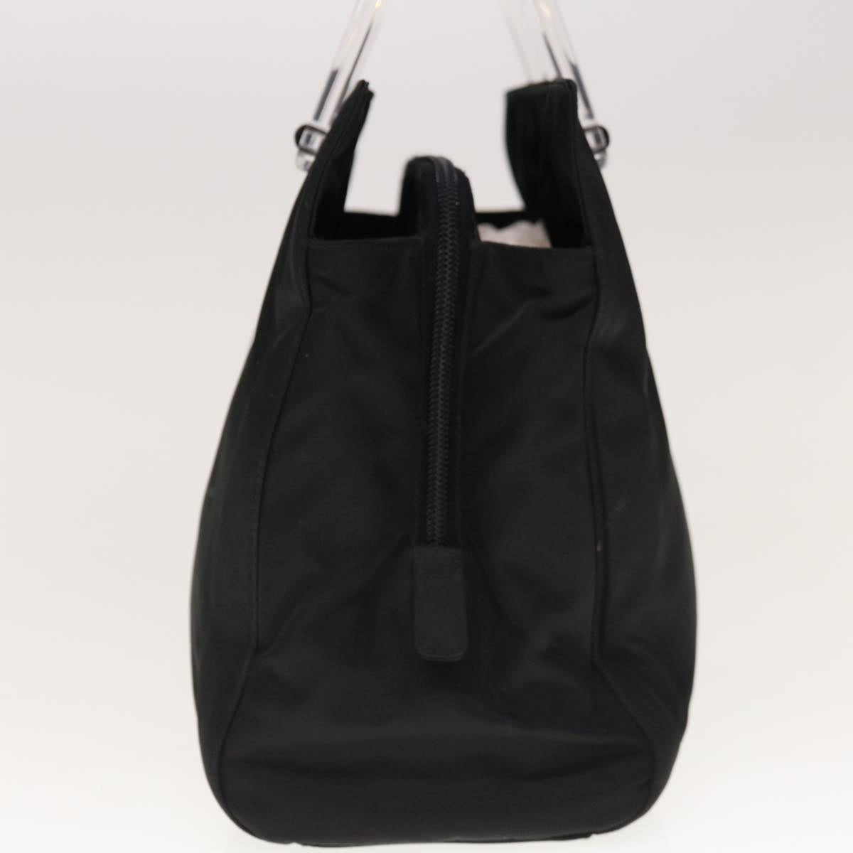 PRADA Hand Bag Nylon Black Auth 65010