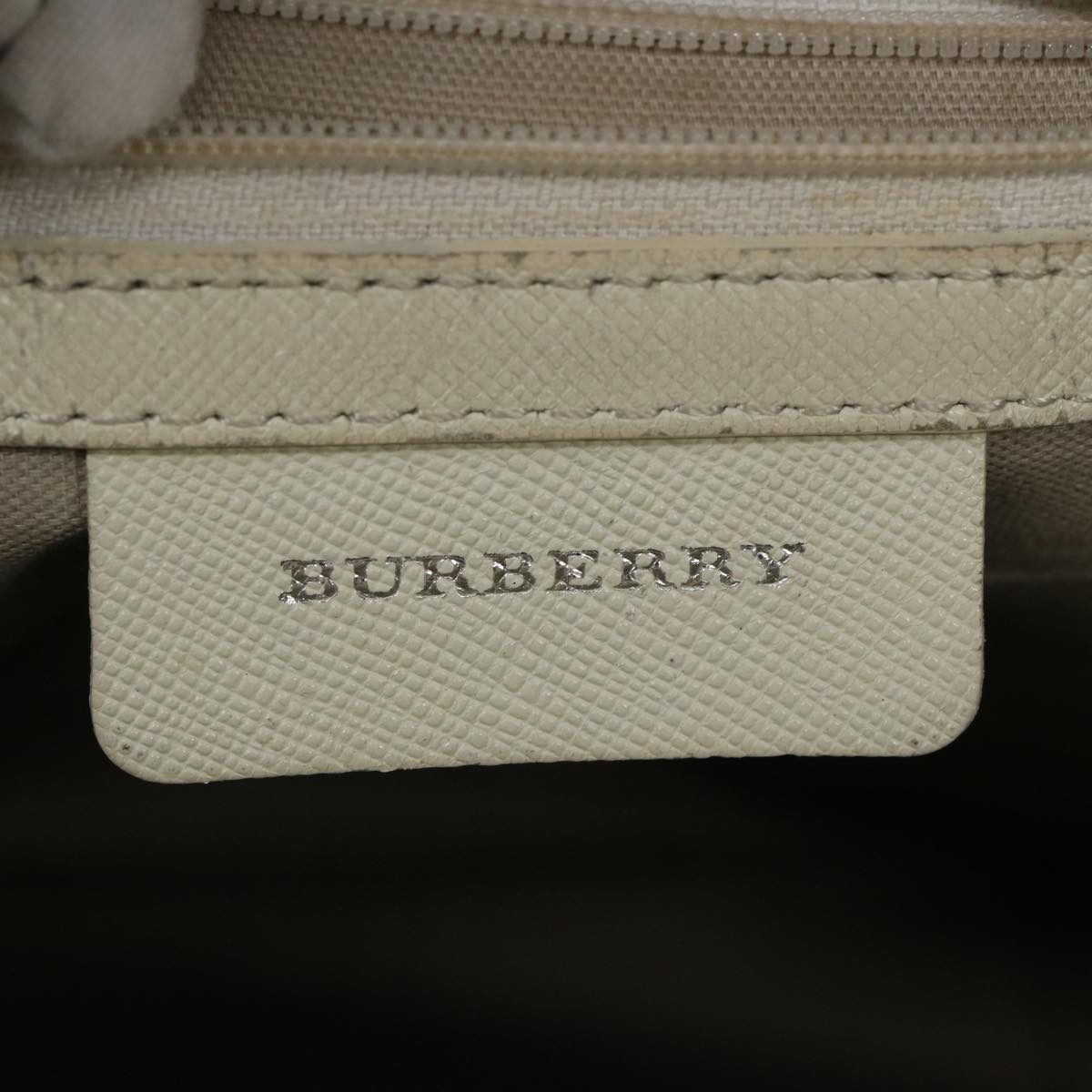 BURBERRY Nova Check Shoulder Bag Nylon Canvas Beige Auth 65017