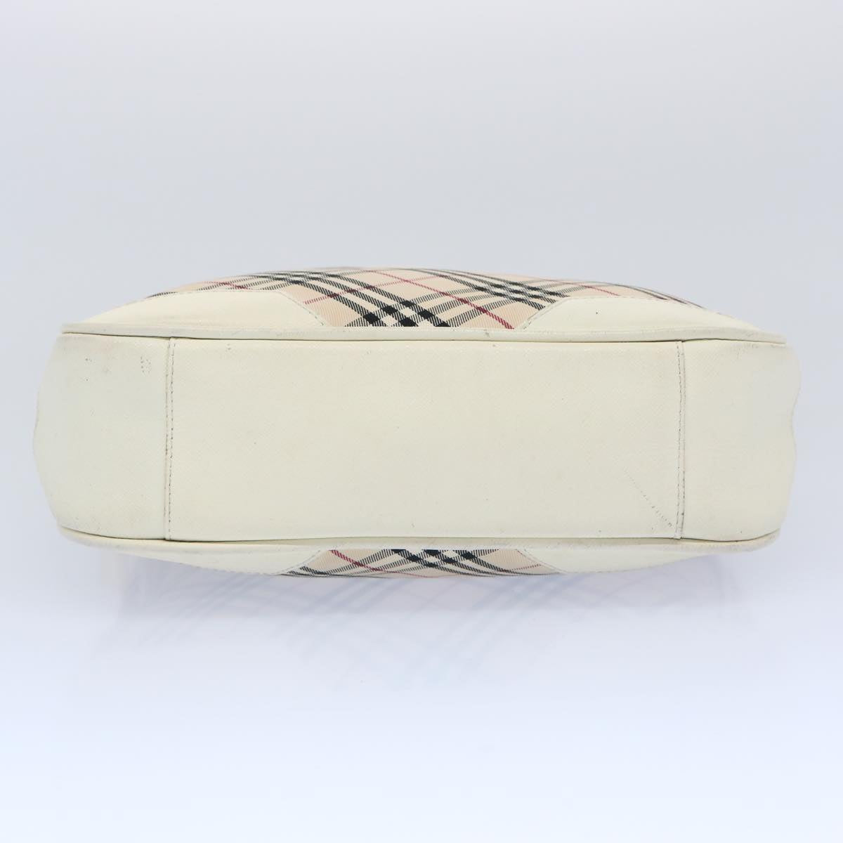 BURBERRY Nova Check Shoulder Bag Nylon Canvas Beige Auth 65017