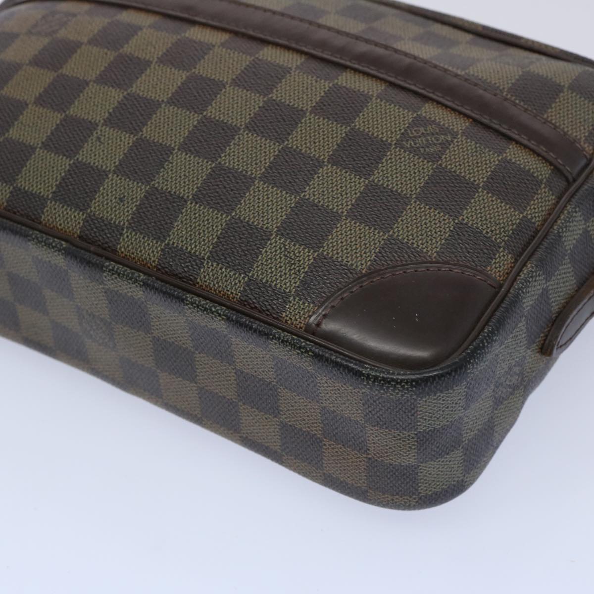 LOUIS VUITTON Damier Ebene Trocadero 27 Shoulder Bag SPO N48085 LV Auth 65038