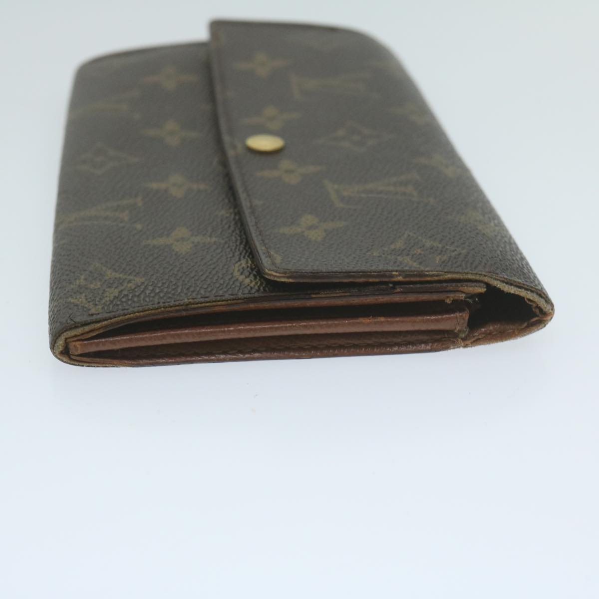 LOUIS VUITTON Monogram Pochette Porte Monnaie Credit Wallet M61725 LV Auth 65040