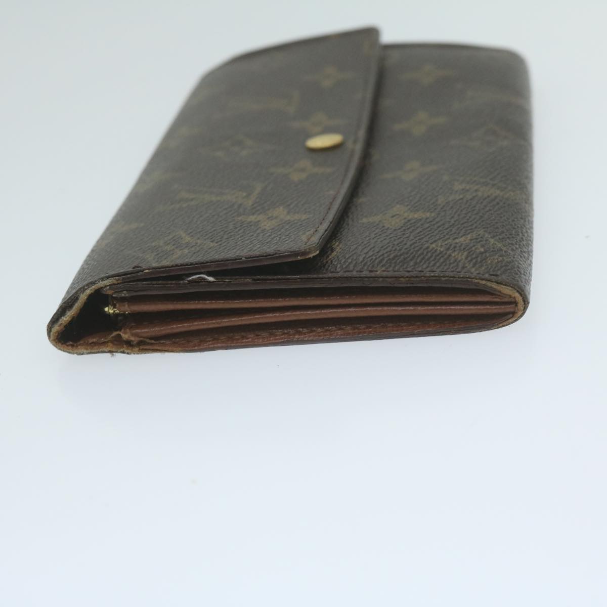 LOUIS VUITTON Monogram Pochette Porte Monnaie Credit Wallet M61725 LV Auth 65040