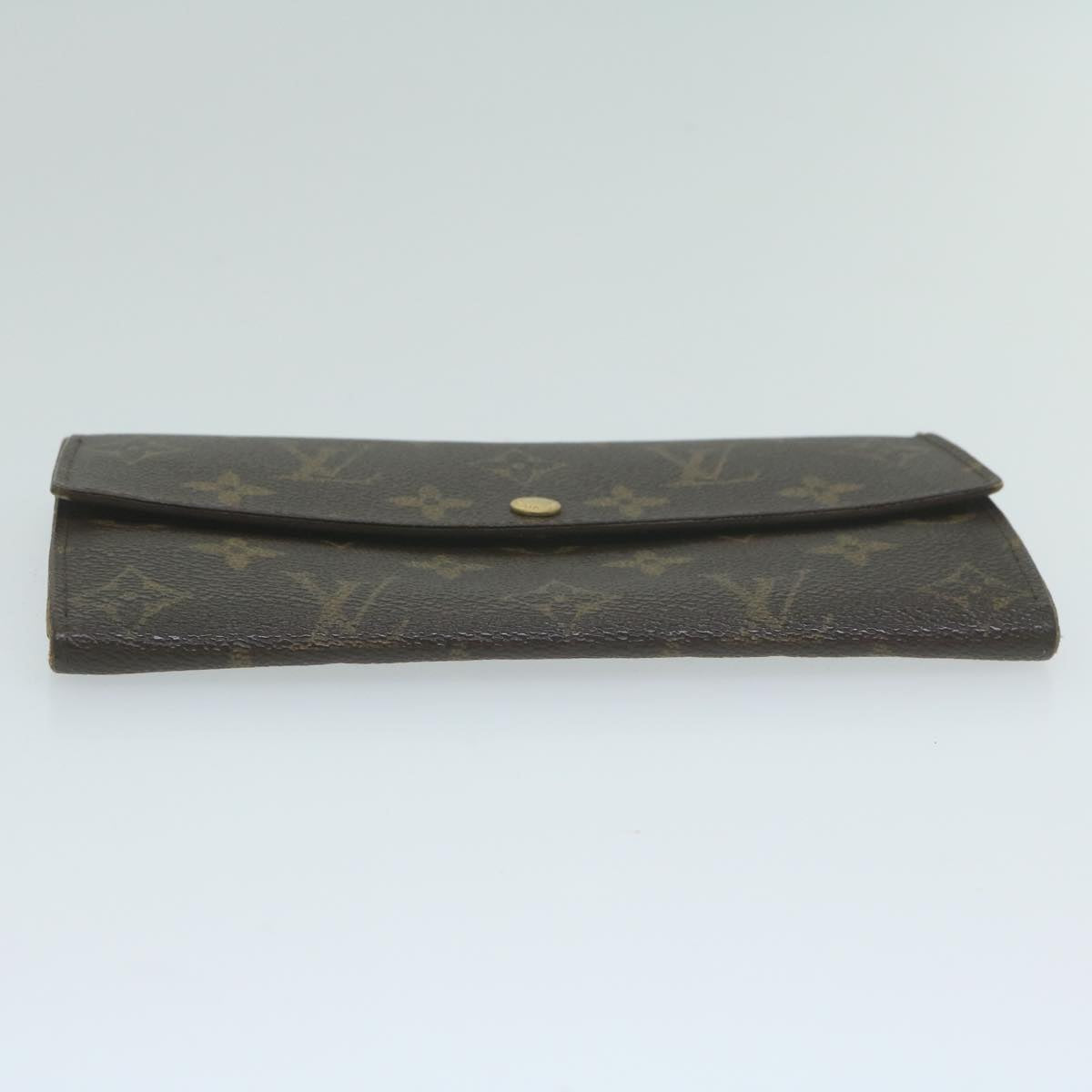 LOUIS VUITTON Monogram Pochette Porte Monnaie Credit Wallet M61725 LV Auth 65040