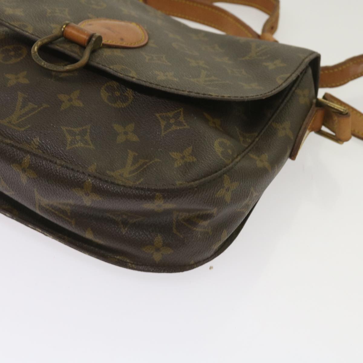 LOUIS VUITTON Monogram Saint Cloud GM Shoulder Bag M51242 LV Auth 65047