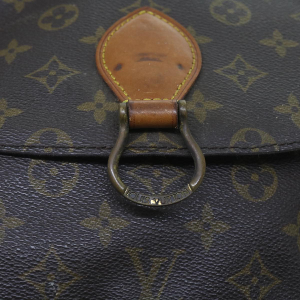 LOUIS VUITTON Monogram Saint Cloud GM Shoulder Bag M51242 LV Auth 65047