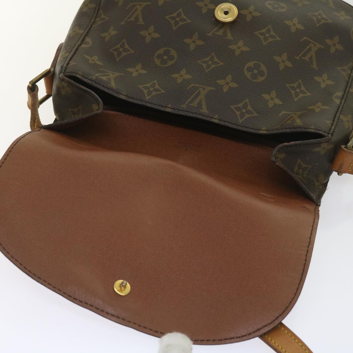 LOUIS VUITTON Monogram Saint Cloud GM Shoulder Bag M51242 LV Auth 65047