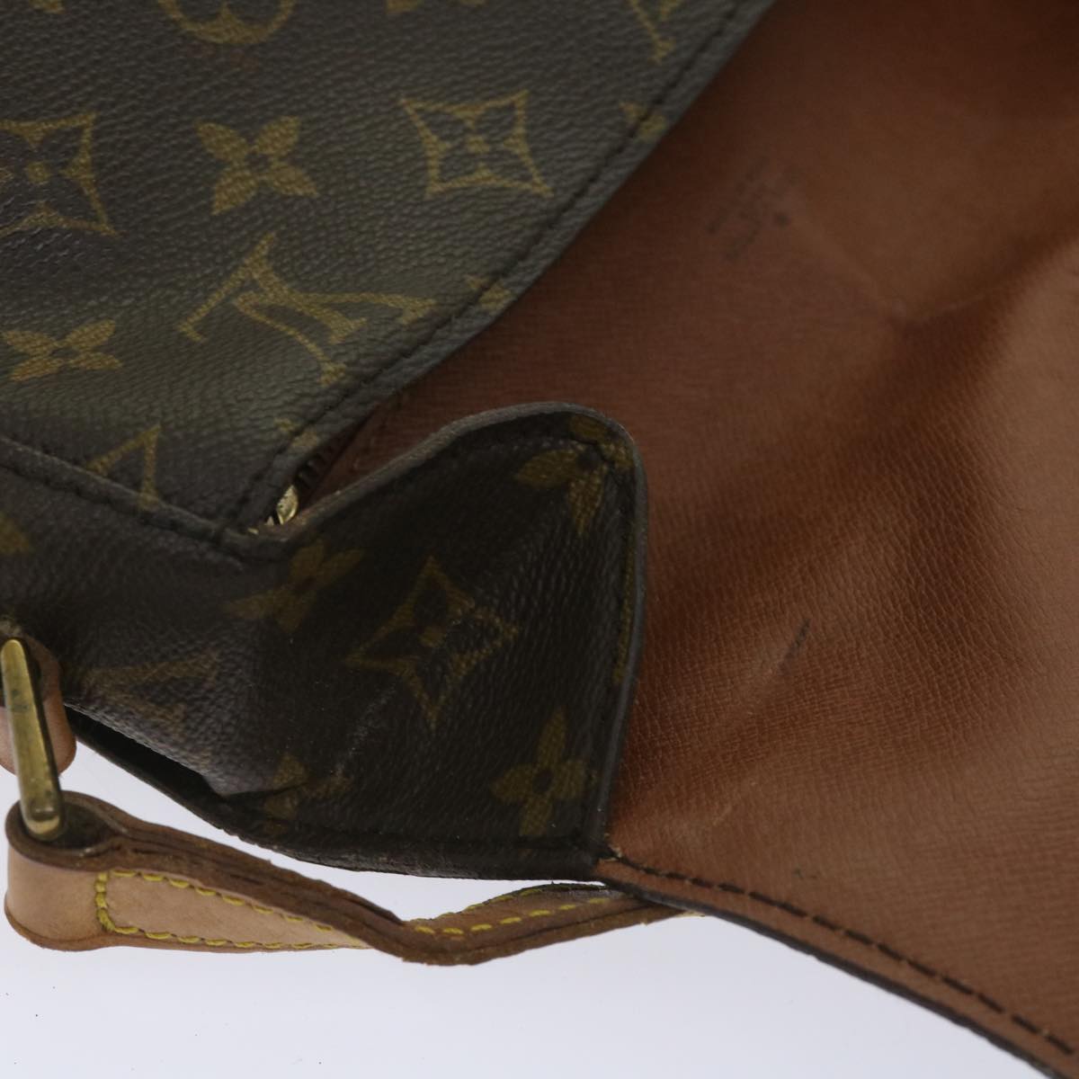 LOUIS VUITTON Monogram Saint Cloud GM Shoulder Bag M51242 LV Auth 65047