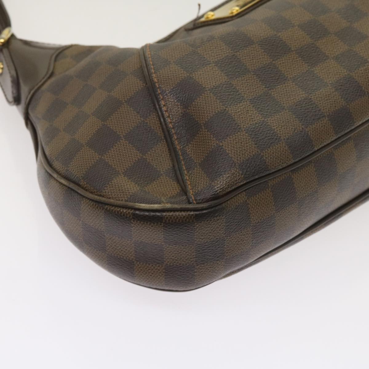 LOUIS VUITTON Damier Ebene Thames GM Shoulder Bag N48181 LV Auth 65068