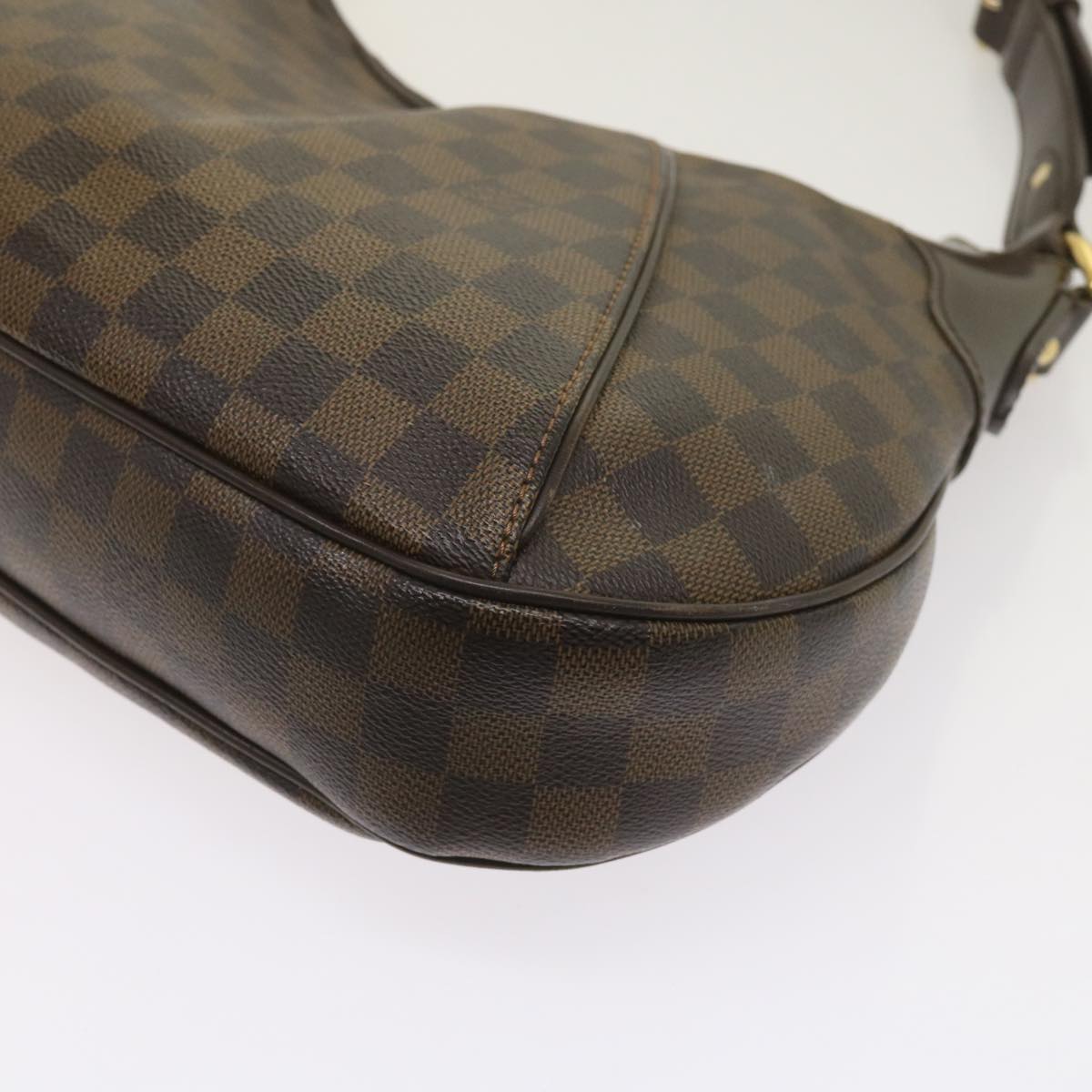 LOUIS VUITTON Damier Ebene Thames GM Shoulder Bag N48181 LV Auth 65068