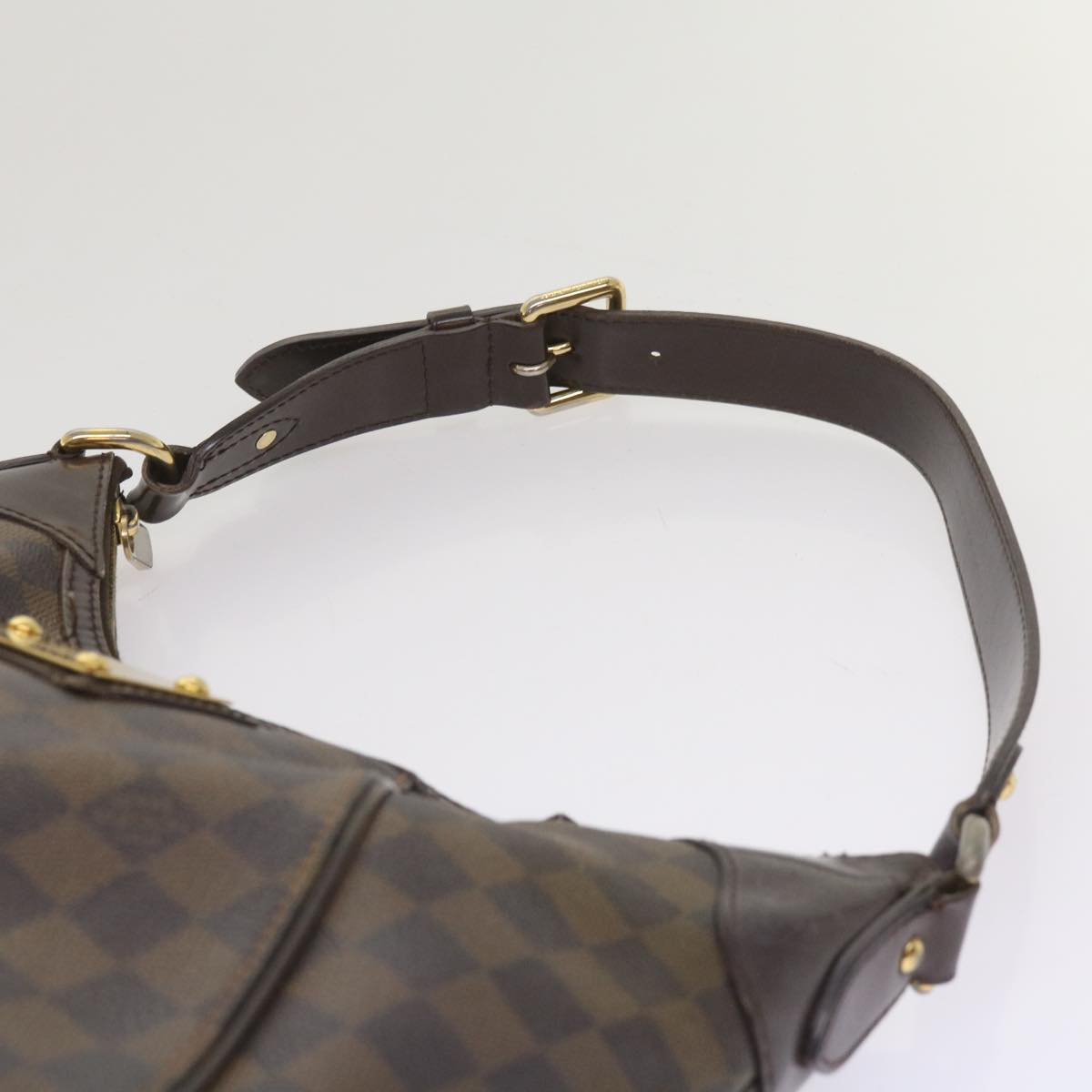 LOUIS VUITTON Damier Ebene Thames GM Shoulder Bag N48181 LV Auth 65068