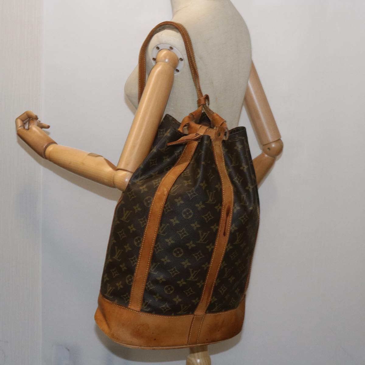 LOUIS VUITTON Monogram Randonnee GM Shoulder Bag M42244 LV Auth 65077