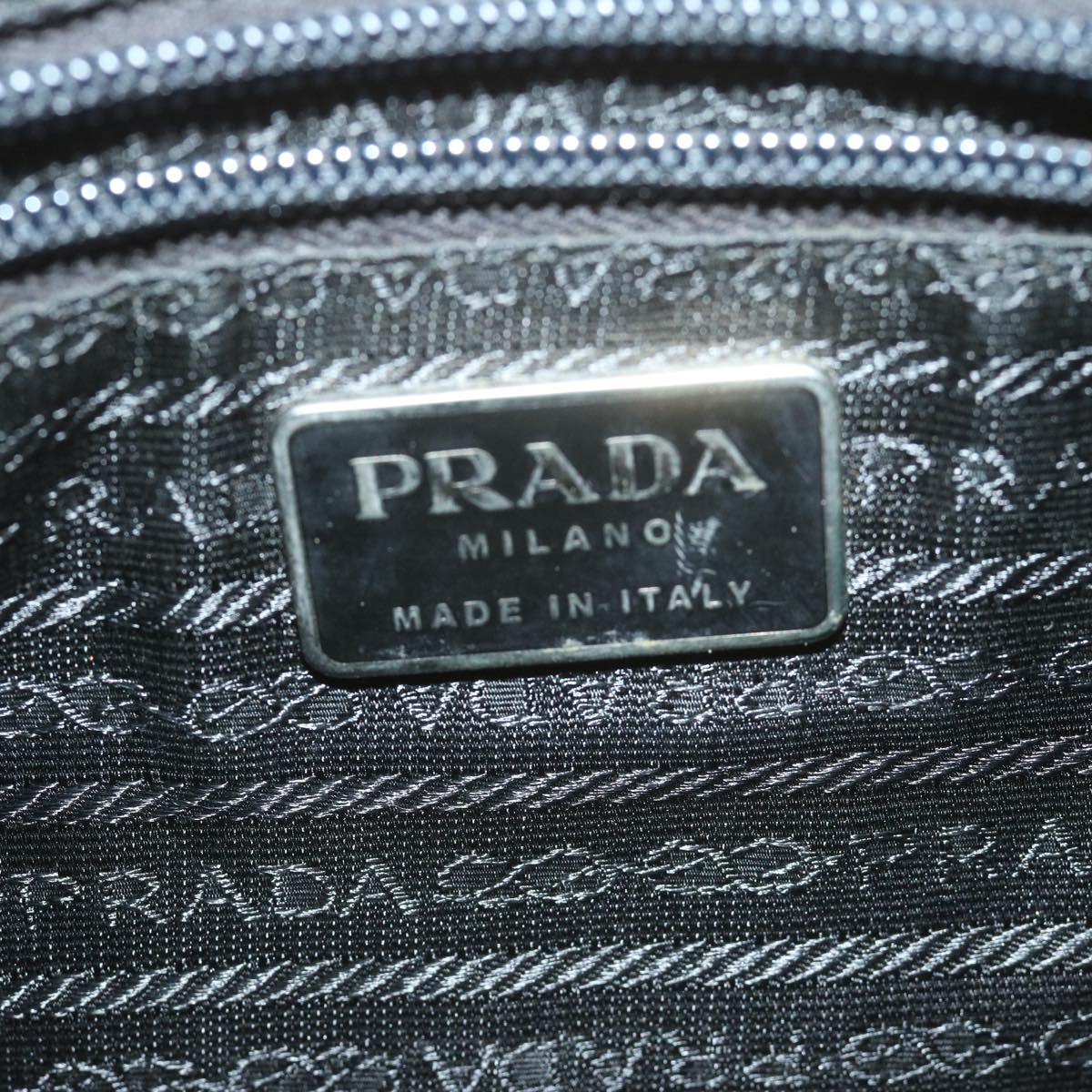 PRADA Shoulder Bag Nylon Khaki Auth 65082