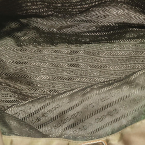 PRADA Tote Bag Nylon Khaki Auth 65083