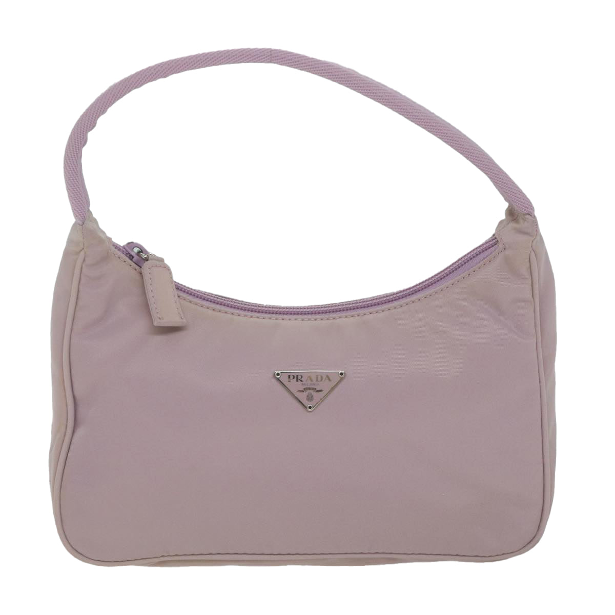 PRADA Hand Bag Nylon Pink Auth 65136