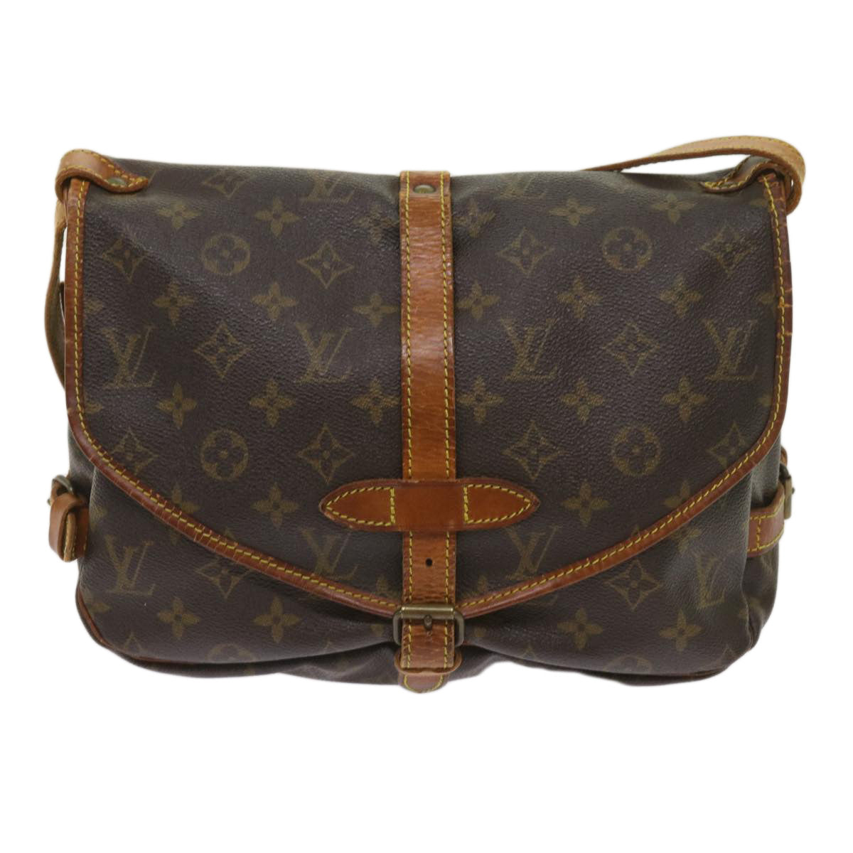 LOUIS VUITTON Monogram Saumur 30 Shoulder Bag M42256 LV Auth 65142 - 0