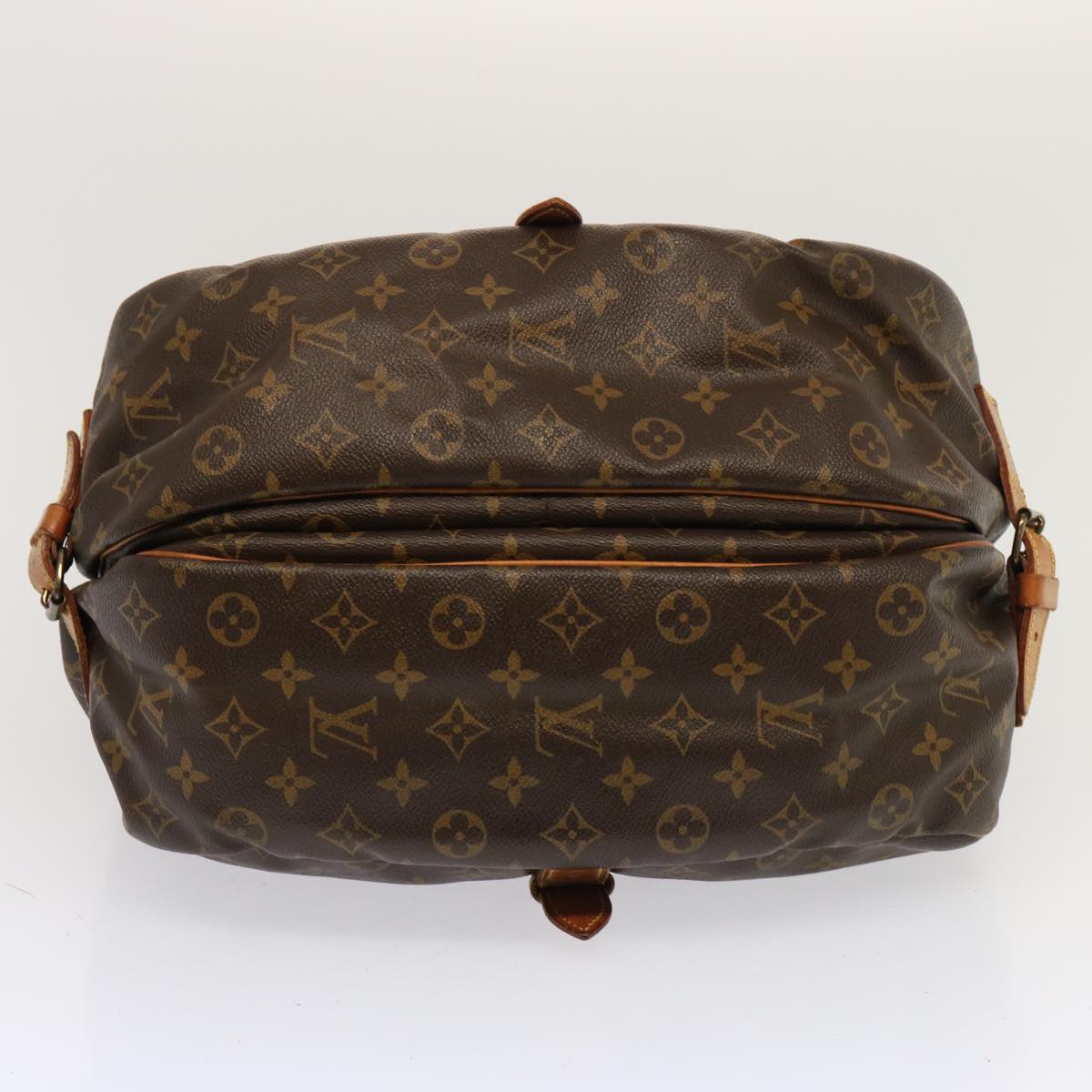 LOUIS VUITTON Monogram Saumur 35 Shoulder Bag M42254 LV Auth 65145