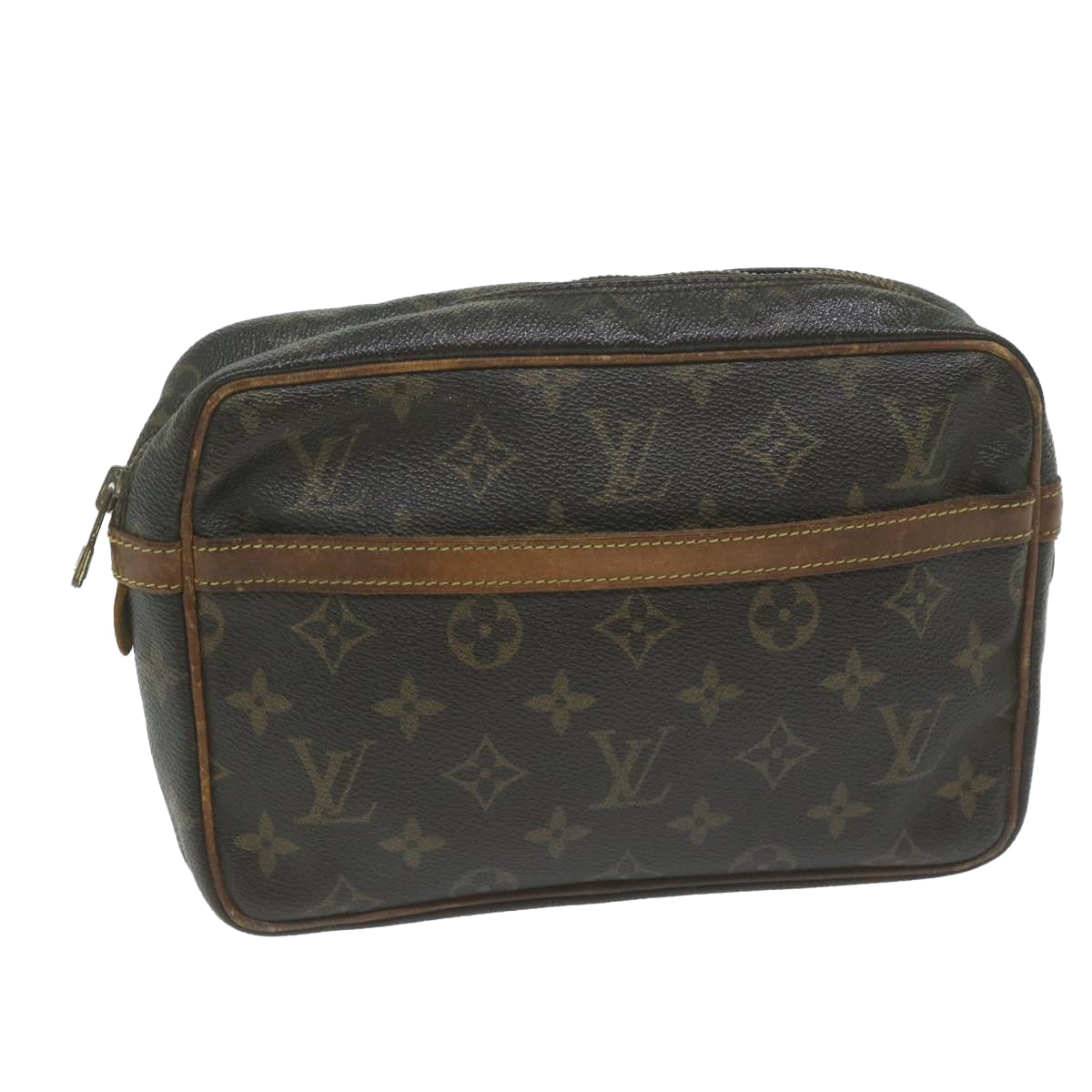 LOUIS VUITTON Monogram Compiegne 23 Clutch Bag M51847 LV Auth 65189