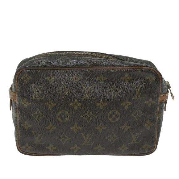 LOUIS VUITTON Monogram Compiegne 23 Clutch Bag M51847 LV Auth 65189