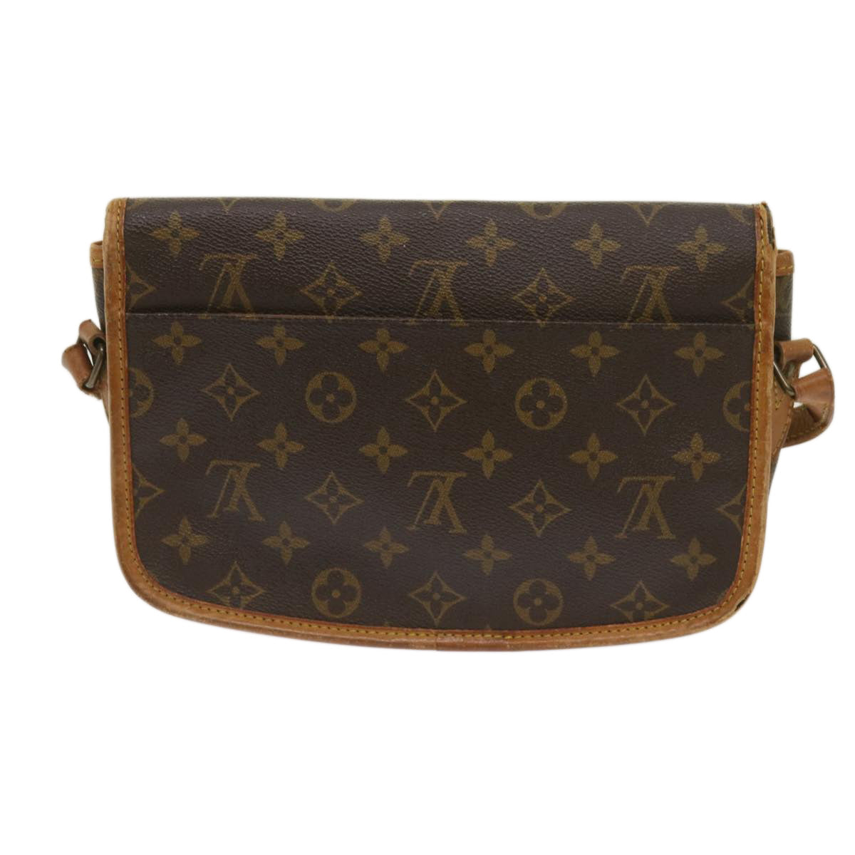 LOUIS VUITTON Monogram Gibeciere PM Shoulder Bag M42248 LV Auth 65205