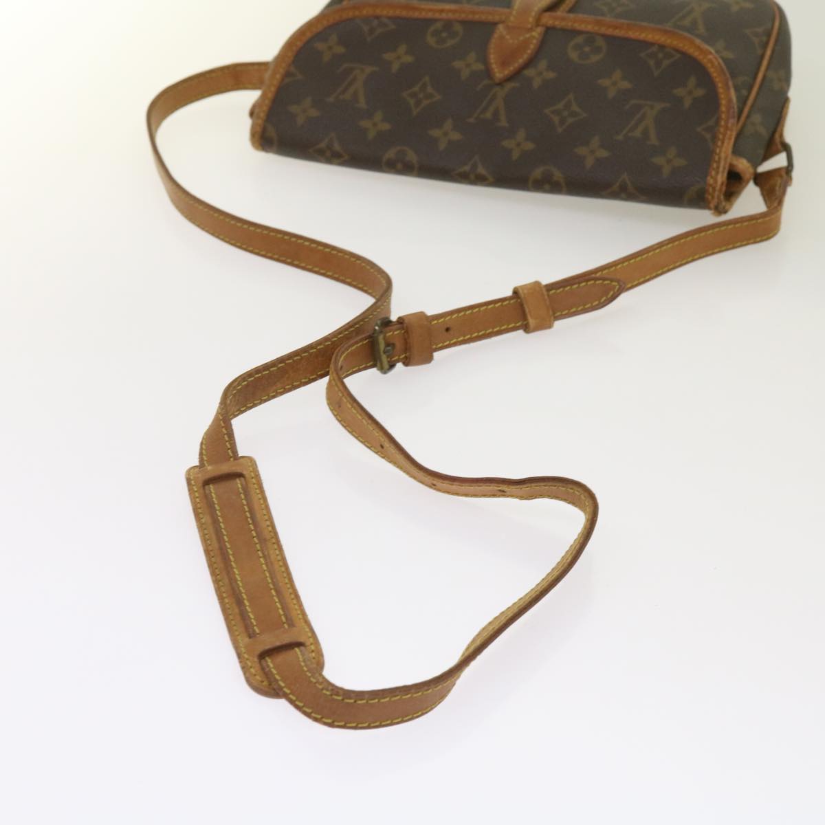 LOUIS VUITTON Monogram Gibeciere PM Shoulder Bag M42248 LV Auth 65205