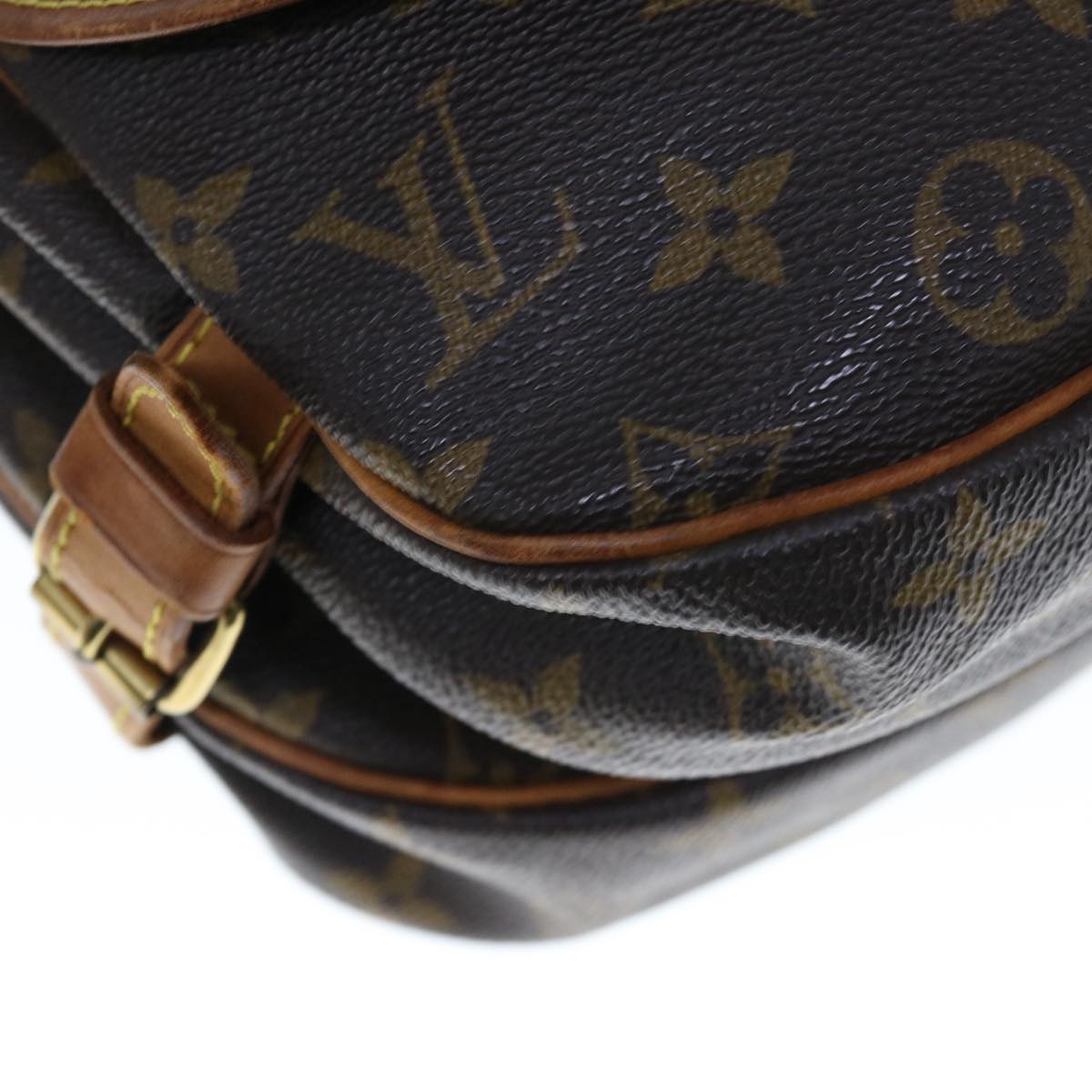 LOUIS VUITTON Monogram Saumur 30 Shoulder Bag M42256 LV Auth 65207