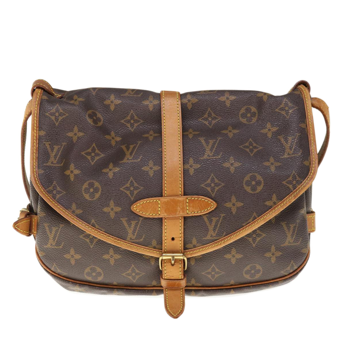 LOUIS VUITTON Monogram Saumur 30 Shoulder Bag M42256 LV Auth 65207 - 0