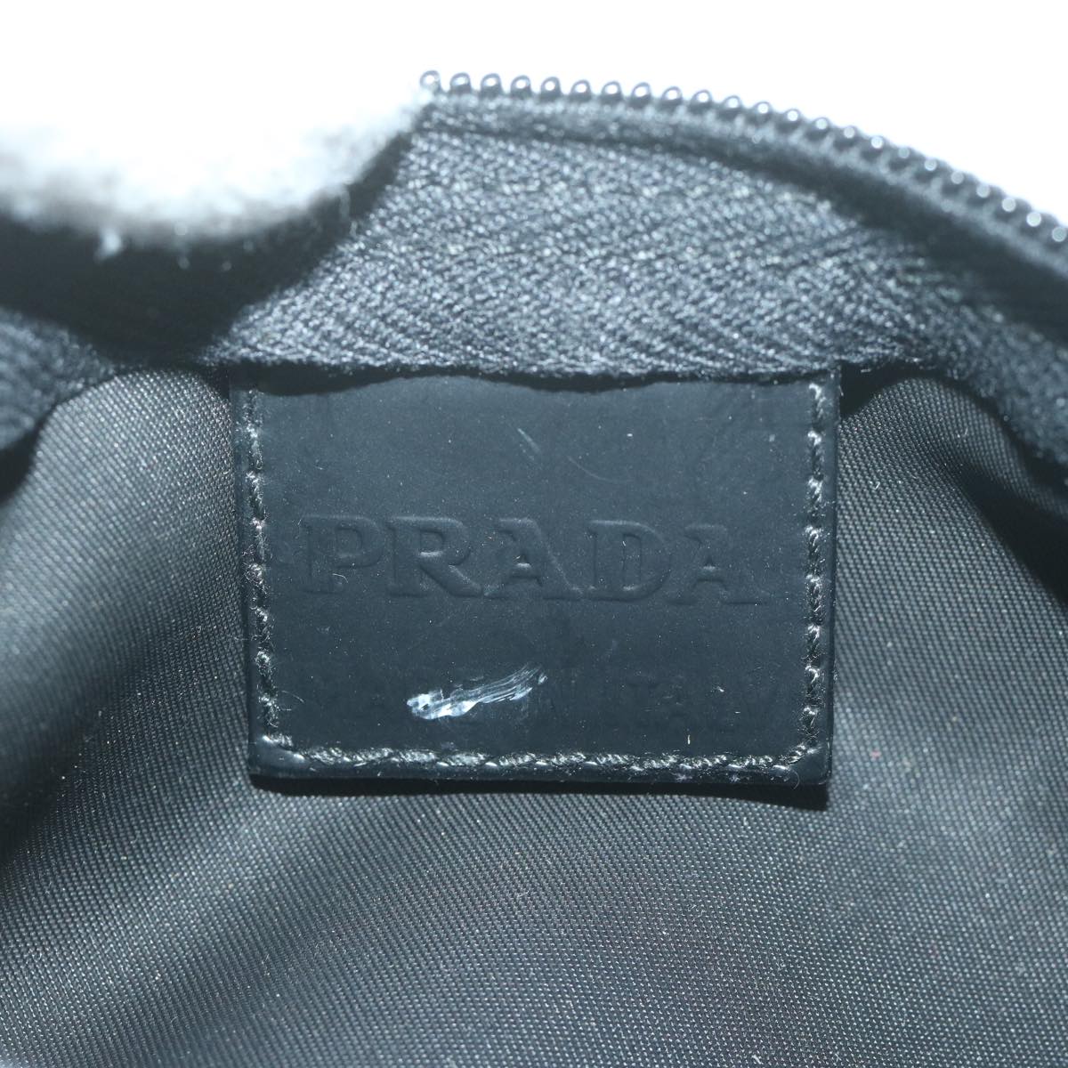 PRADA Pouch Nylon Black Auth 65222