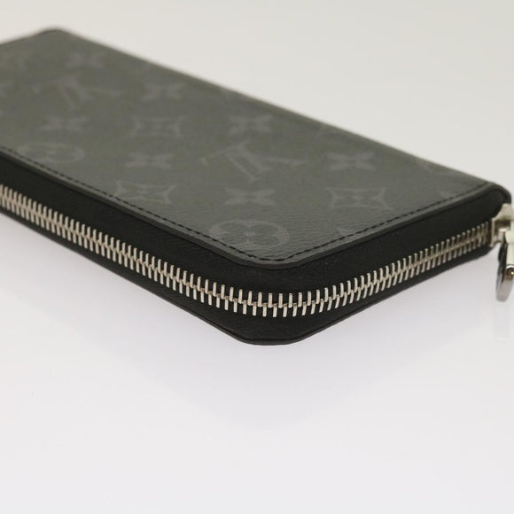LOUIS VUITTON Monogram Eclipse Zippy Wallet Vertical Wallet M62295 Auth 65226SM