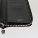 LOUIS VUITTON Monogram Eclipse Zippy Wallet Vertical Wallet M62295 Auth 65226SM-18