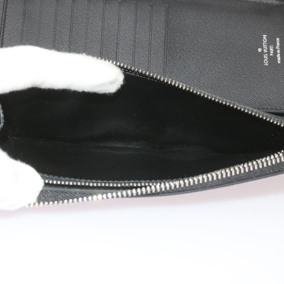 LOUIS VUITTON Monogram Eclipse Zippy Wallet Vertical Wallet M62295 Auth 65226SM