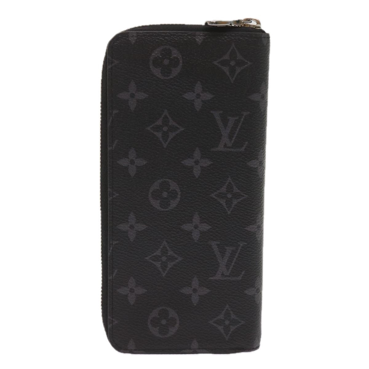 LOUIS VUITTON Monogram Eclipse Zippy Wallet Vertical Wallet M62295 Auth 65226S - 0