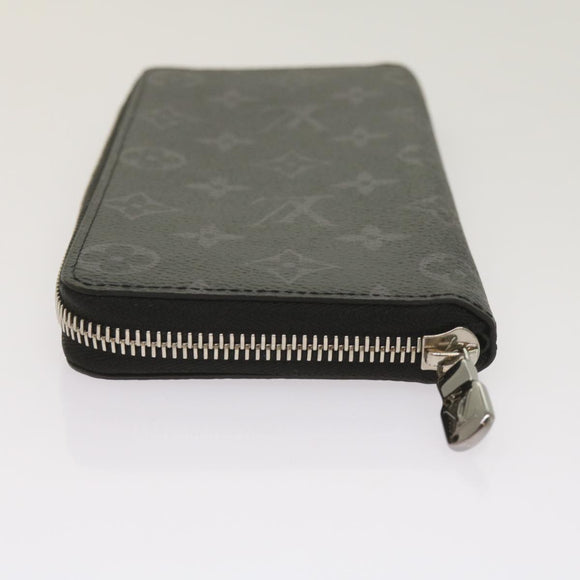 LOUIS VUITTON Monogram Eclipse Zippy Wallet Vertical Wallet M62295 Auth 65226SM