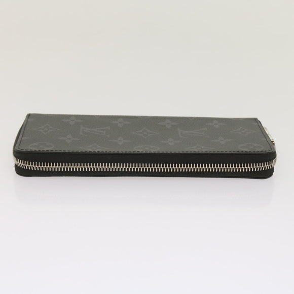 LOUIS VUITTON Monogram Eclipse Zippy Wallet Vertical Wallet M62295 Auth 65226SM