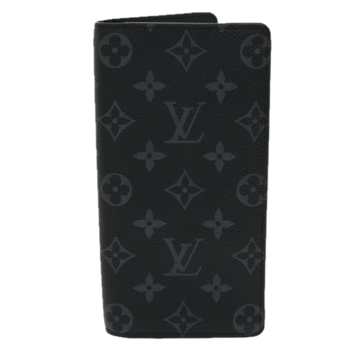 LOUIS VUITTON Monogram Eclipse Portefeuille Braza Wallet M61697 LV Auth 65230SA - 0