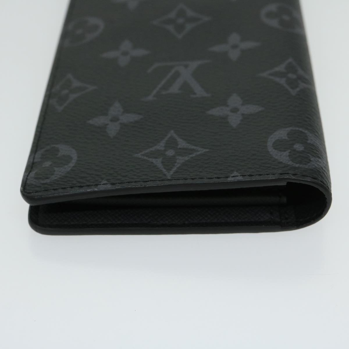 LOUIS VUITTON Monogram Eclipse Portefeuille Braza Wallet M61697 LV Auth 65230SA