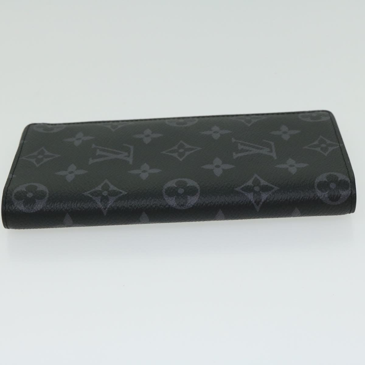 LOUIS VUITTON Monogram Eclipse Portefeuille Braza Wallet M61697 LV Auth 65230SA