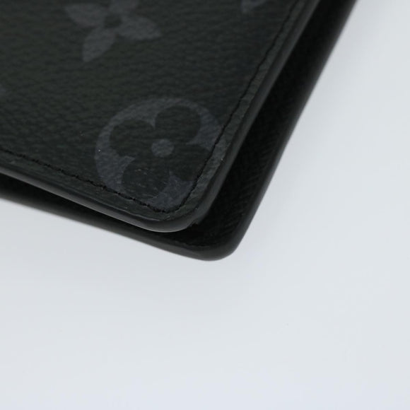 LOUIS VUITTON Monogram Eclipse Portefeuille Braza Wallet M61697 LV Auth 65230SA