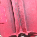 CHANEL Matelasse Coin Purse Lamb Skin Red CC Auth 65239-10