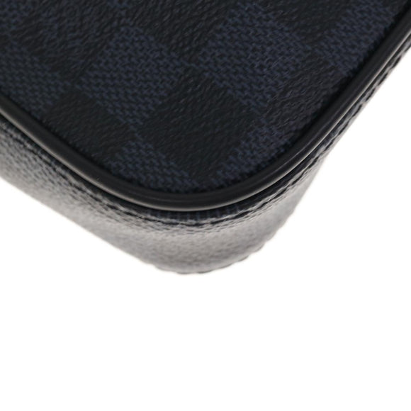 LOUIS VUITTON Damier Cobalt Dandy MM Handtasche 2way N44000 LV Auth 65246SA