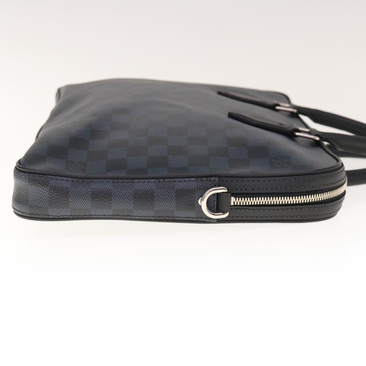 LOUIS VUITTON Damier Cobalt Dandy MM Hand Bag 2way N44000 LV Auth 65246SA