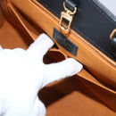 LOUIS VUITTON Monogram Empreinte On the Go MM Tote Bag Black M45595 Auth 65247SA-10