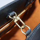 LOUIS VUITTON Monogram Empreinte On the Go MM Tote Bag Black M45595 Auth 65247SA-11