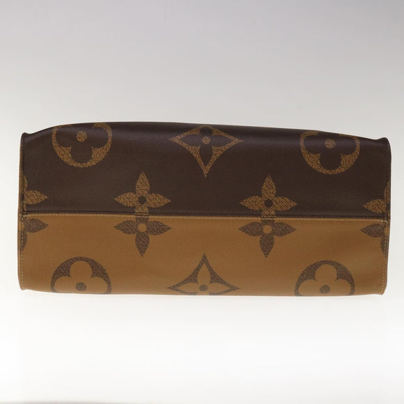 LOUIS VUITTON Monogram Reverse Giant On The Go GM Tote Bag M45320 Auth 65248SAV
