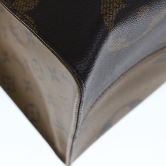 LOUIS VUITTON Monogram Reverse Giant On The Go GM Tote Bag M45320 Auth 65248SAV